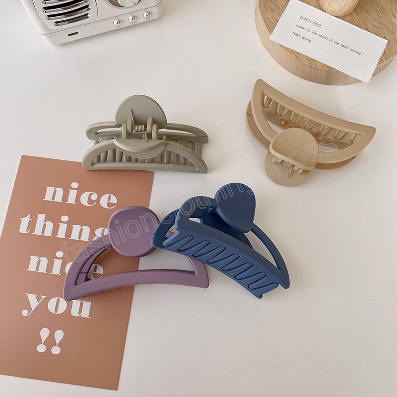 Summer Candy Color Clamps Women Girls Hair Clip Plastic Hair Claws Hairpins Barrette Hair Accessories Gift