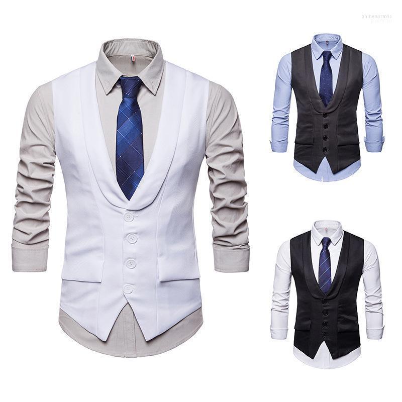 Men' Vests Single-breasted Vest Spring Arrival Slim Sleeveless Formal Suit Fashion Business Casual Phin22, Black
Men' Vests Single-breasted Vest Spring Arrival Slim Sleeveless Formal Suit Fashion Business Casual Phin22, Black