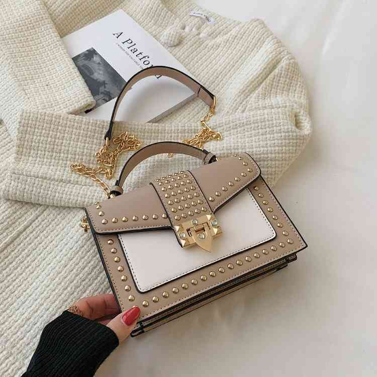 Personalized Fashion Simple Single Shoulder Bag Small Square Buckle Chain Versatile Messenger Crossbody Shoulder Bags