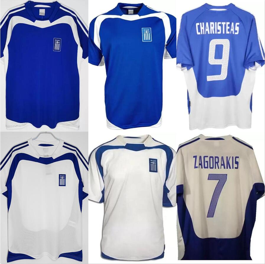 2004 Retro Soccer Jerseys home away GREECE Charisteas Tsiartas Nikolaidis Zagorakis Karagounis Vintage Jersey For Men Classic Football Shirt, White
2004 Retro Soccer Jerseys home away GREECE Charisteas Tsiartas Nikolaidis Zagorakis Karagounis Vintage Jersey For Men Classic Football Shirt, White