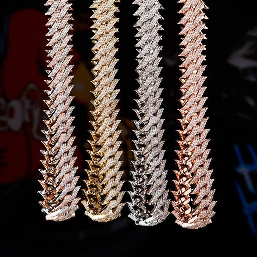 Luxury Designer Necklace Hip Hop Jewelry Mens Iced Out Chains Rapper Bling Diamond Cuban Link Chain Hiphop Gold Silver Rose Men Ac262e
Luxury Designer Necklace Hip Hop Jewelry Mens Iced Out Chains Rapper Bling Diamond Cuban Link Chain Hiphop Gold Silver Rose Men Ac262e
