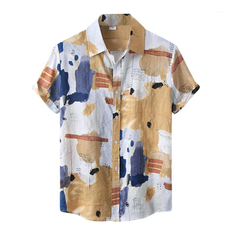 Men's Casual Shirts Summer Beach Shirt Short Sleeve Loose Turn Down Collar Vacation Hawaiian Blouse 2022 Chemise Homme, Yellow
Men's Casual Shirts Summer Beach Shirt Short Sleeve Loose Turn Down Collar Vacation Hawaiian Blouse 2022 Chemise Homme, Yellow