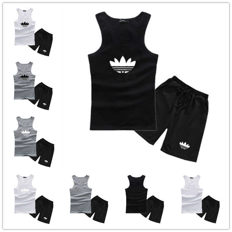 Men' Summer Sports T-Shirt print LOGO Beach Suits Fashion Vest Seaside Holiday T-Shirts Casual Outfits Shorts Sets Men High quality 2 Piece Sportswear, Black+white logo
Men' Summer Sports T-Shirt print LOGO Beach Suits Fashion Vest Seaside Holiday T-Shirts Casual Outfits Shorts Sets Men High quality 2 Piece Sportswear, Black+white logo