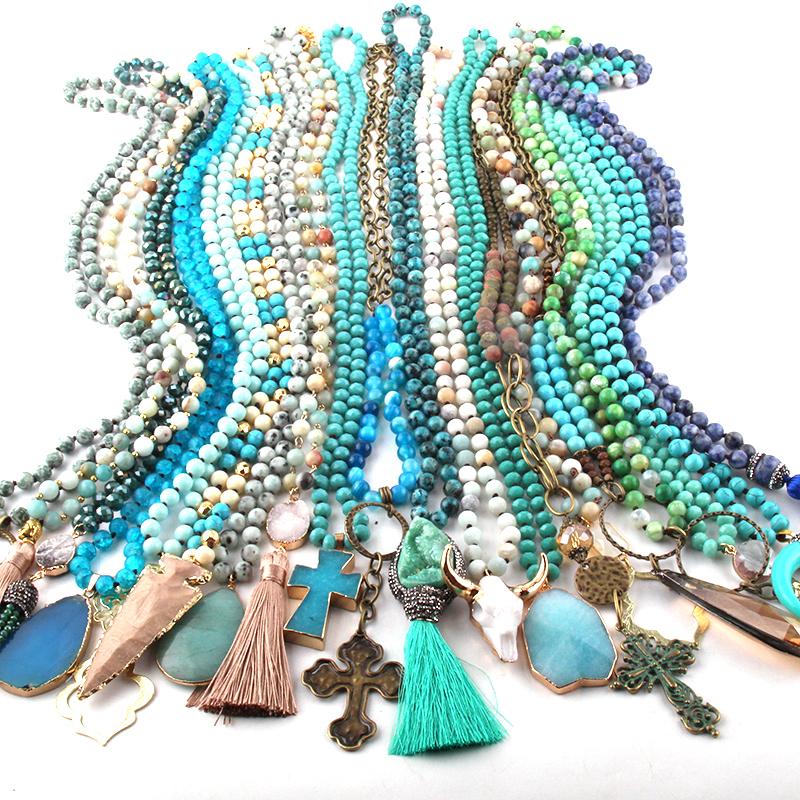Pendant Necklaces Wholesale Fashion Mix Color Blue Necklace Handmade Women Jewelry 20pc MixPendant
Pendant Necklaces Wholesale Fashion Mix Color Blue Necklace Handmade Women Jewelry 20pc MixPendant