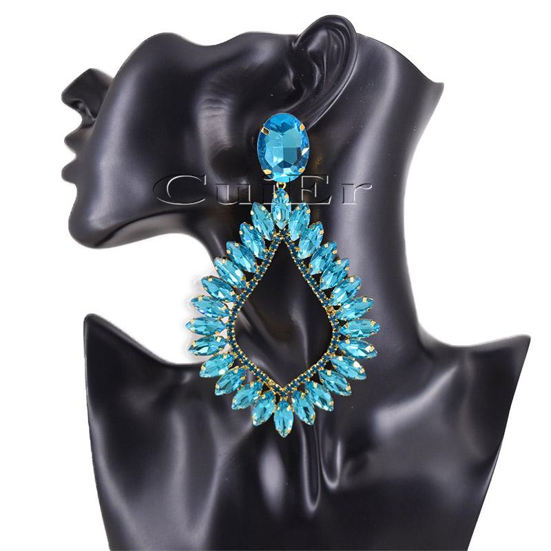 Dangle & Chandelier CuiEr 4.7" Gorgeous Diamond Pendant Earrings Jewelry Crystal Transparent Rhinestone Drag Queen PeggyDangle
Dangle & Chandelier CuiEr 4.7" Gorgeous Diamond Pendant Earrings Jewelry Crystal Transparent Rhinestone Drag Queen PeggyDangle