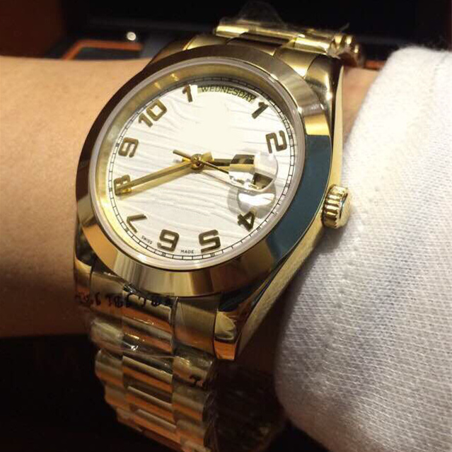 Super Factory Mens Gold Automatic 2813 Watches 41mm Watch Men Eta Perpetual Superlative Date Crystal GOOD Wristwatches
Super Factory Mens Gold Automatic 2813 Watches 41mm Watch Men Eta Perpetual Superlative Date Crystal GOOD Wristwatches