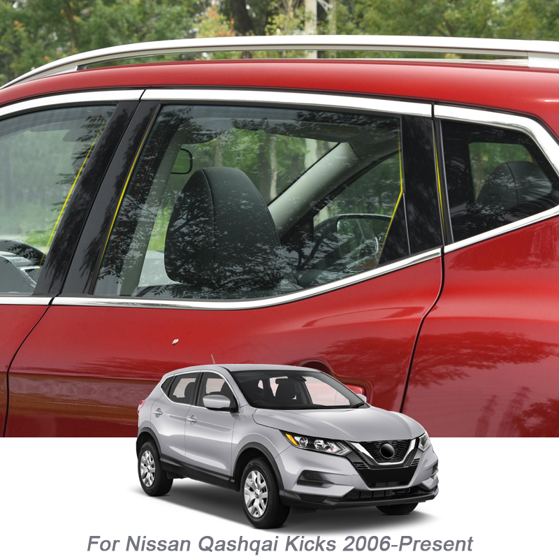 6PCS Car Window Center Pillar Sticker Trim Anti-Scratch Film For Nissan Qashqai J10 J11 J12 KICKS P15 2006-Present Accessories, Black
6PCS Car Window Center Pillar Sticker Trim Anti-Scratch Film For Nissan Qashqai J10 J11 J12 KICKS P15 2006-Present Accessories, Black