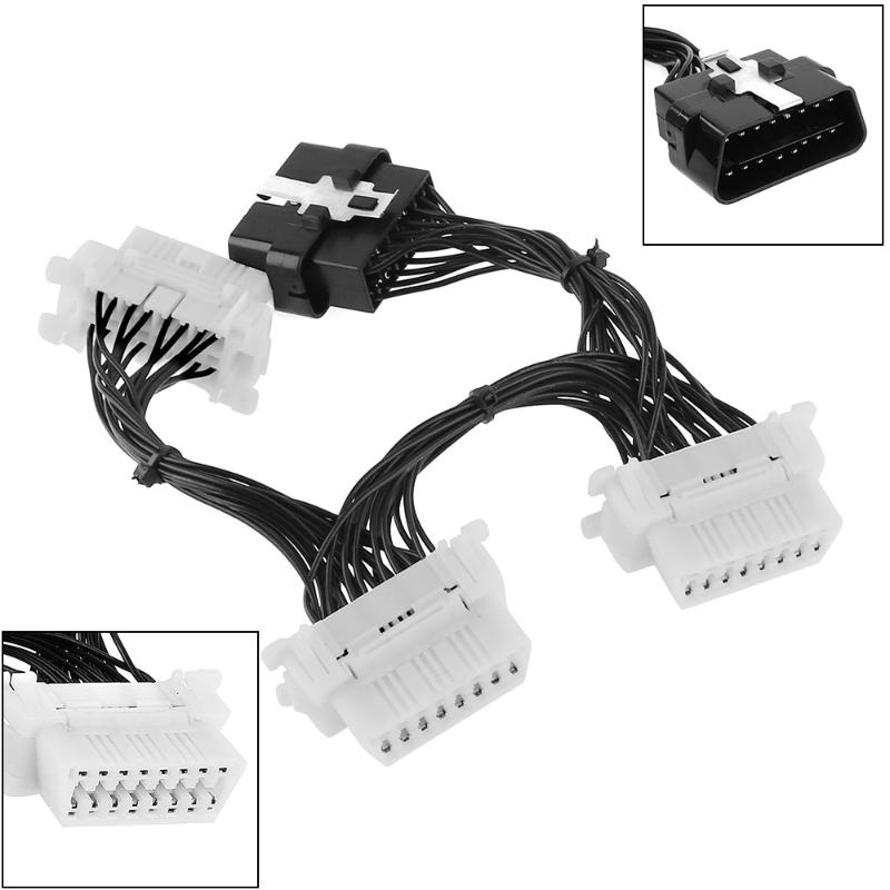 Diagnostic Tools Three OBD-II Y Type 16 Pin Male To 3 Female Adapter Car Lengthening Wire Harness For Elm327 Adaptor
Diagnostic Tools Three OBD-II Y Type 16 Pin Male To 3 Female Adapter Car Lengthening Wire Harness For Elm327 Adaptor