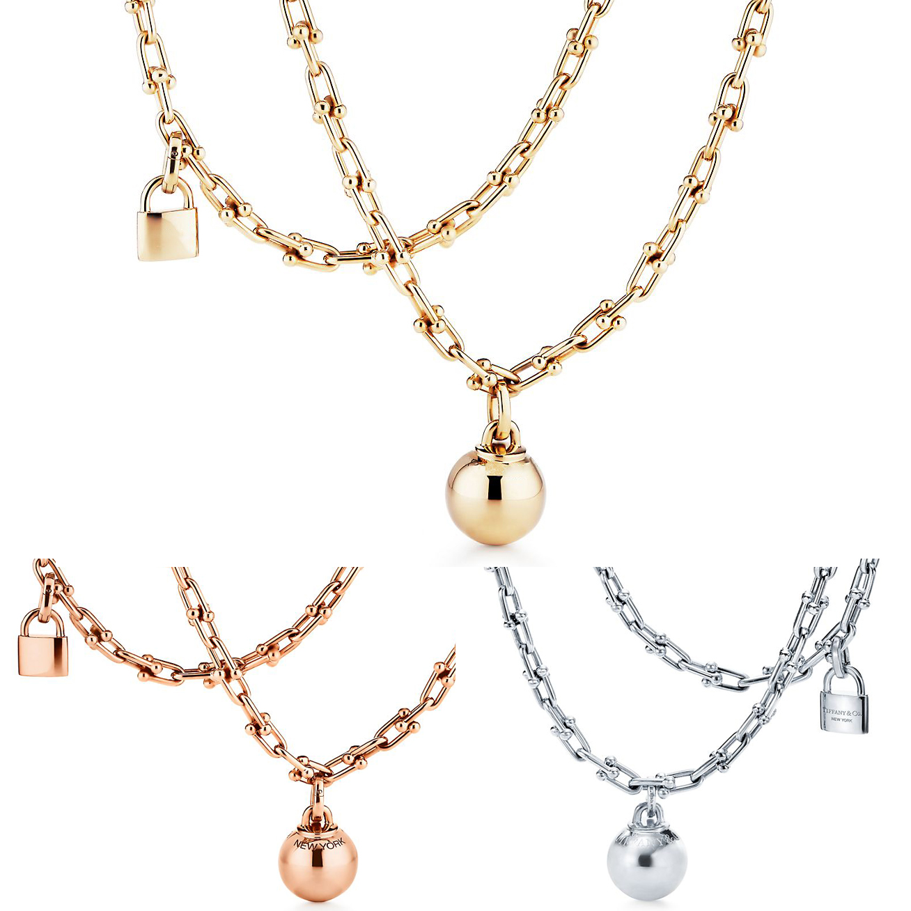 Fashion Luxury necklace hardwear jewelry designer lock ball pendant horseshoe necklaces for women party Rose Gold Platinum long Chain diamonds jewellery 60700915
Fashion Luxury necklace hardwear jewelry designer lock ball pendant horseshoe necklaces for women party Rose Gold Platinum long Chain diamonds jewellery 60700915