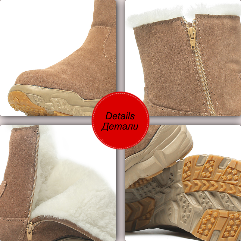 Mens Boots Winter Fur Lined Wool Warm Shoes Genuine Leather Casual Waterproof Antifreeze Cow Suede Unisex -46 New 2022, Low top brown
Mens Boots Winter Fur Lined Wool Warm Shoes Genuine Leather Casual Waterproof Antifreeze Cow Suede Unisex -46 New 2022, Low top brown