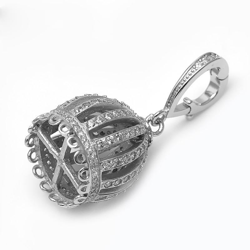 Pendant Necklaces 17x35mm Top Quality Sterling Silver Zirconia Pave Bird Cage Crown Tassels For DIY Pearl Necklace Fine Jewelry SP-CZ002Pend
Pendant Necklaces 17x35mm Top Quality Sterling Silver Zirconia Pave Bird Cage Crown Tassels For DIY Pearl Necklace Fine Jewelry SP-CZ002Pend