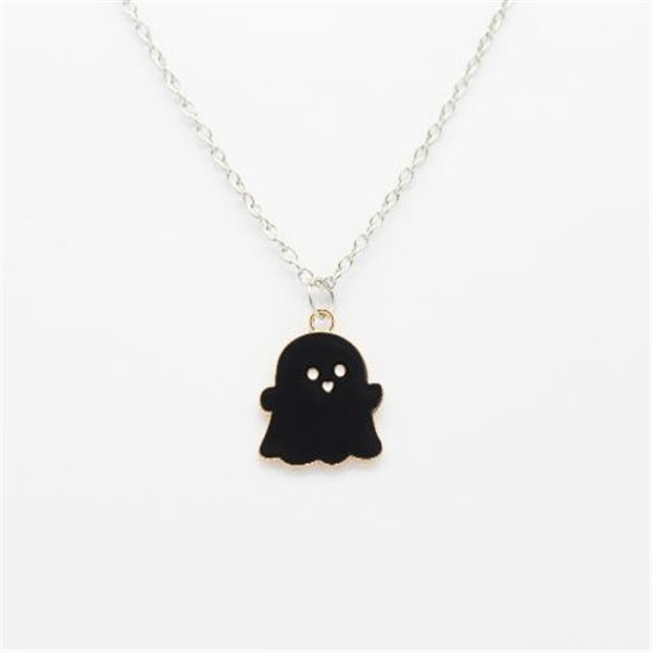 Black And White Ghost Pendant Necklaces For Women Men Best Friend Lovely Ghost Pendant Couple Necklace Fashion Jewelry GC983