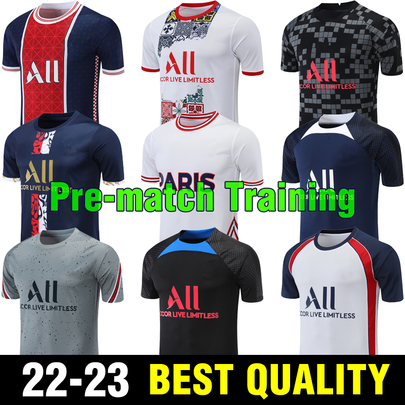 22 23 MBAPPE VERRATTI Training Wear pre-match Soccer Jerseys KIMPEMBE DI MARIA SERGIO RAMOS DRAXLER ICARDI short sleeve Football Shirt
22 23 MBAPPE VERRATTI Training Wear pre-match Soccer Jerseys KIMPEMBE DI MARIA SERGIO RAMOS DRAXLER ICARDI short sleeve Football Shirt