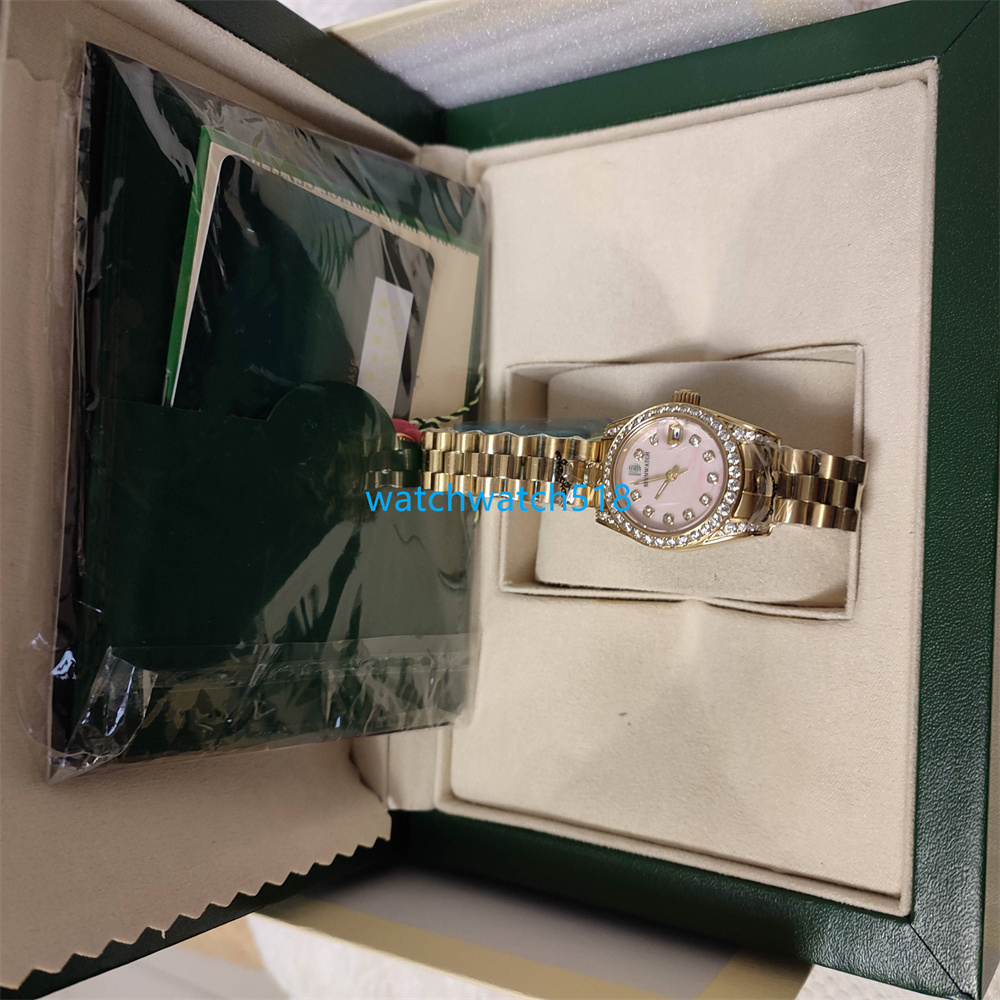 GW Factory Lady Watch 18K Gold Diamond Dial/Bezel 31mm Fashion Women's Automatic Movement Mechanical Stainless Steel Sapphire Wristwatch Gifts
GW Factory Lady Watch 18K Gold Diamond Dial/Bezel 31mm Fashion Women's Automatic Movement Mechanical Stainless Steel Sapphire Wristwatch Gifts