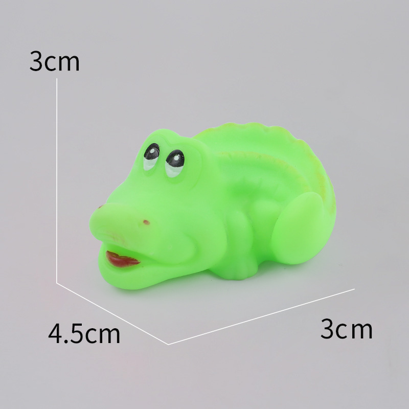 Cute Animals Swimming Water Toys Colorful Soft Rubber Float Squeeze Sound Press Squeaky Bathing Toy For Baby Bath Toys 1014