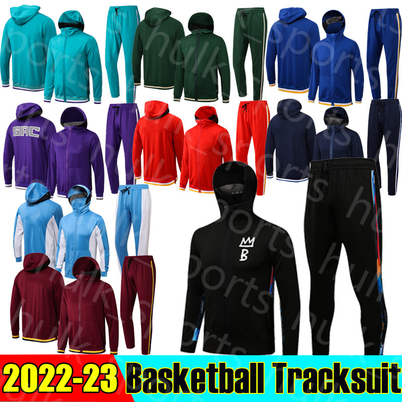 2022 Hardaway Durant basketball tracksuit Hoodies Davis long sleev Ball Lillard Kuzma Curry Harden Westbrook Iverson Young Mobley jacket suit Survetement jogging, H0088# 2122 kaituozhe