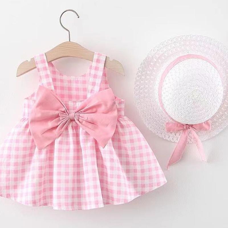 Girl's Dresses 2pcs Baby Girls Suit Breathable Cotton Summer Casual Kids Clothing Sleeveless Floral Dress Hat Set For Girl 0-3YGirl's, --f20-yellow-
Girl's Dresses 2pcs Baby Girls Suit Breathable Cotton Summer Casual Kids Clothing Sleeveless Floral Dress Hat Set For Girl 0-3YGirl's, --f20-yellow-