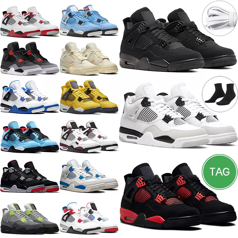 2022 New 4 4s Mens Basketball Shoes Sneakers Sail Heritage Rebellionaire University Blue Fire Red Oreo Bred Black Cat Guava Ice White Cement women Sport Trainers, 44
2022 New 4 4s Mens Basketball Shoes Sneakers Sail Heritage Rebellionaire University Blue Fire Red Oreo Bred Black Cat Guava Ice White Cement women Sport Trainers, 44
