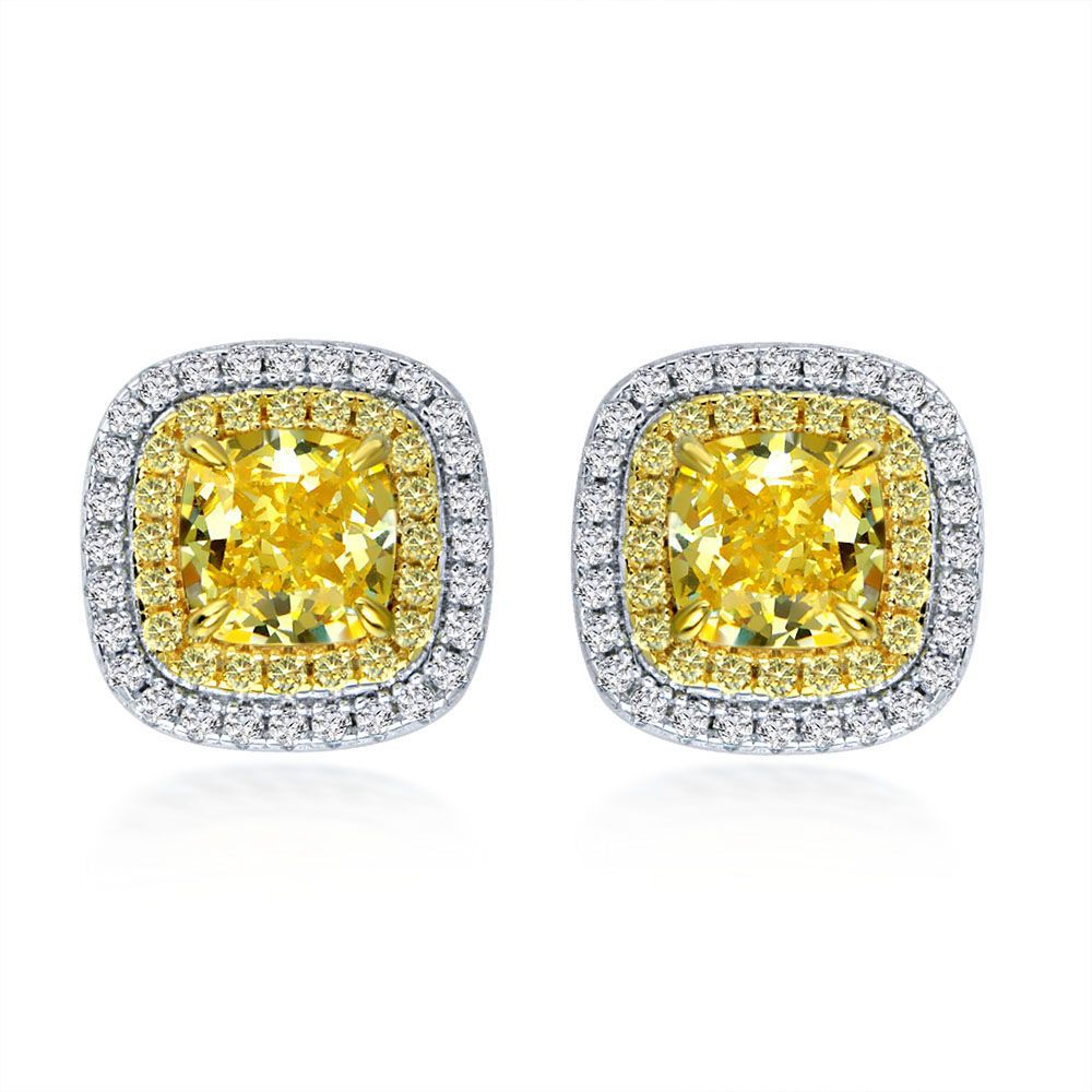Designer Earring Women S925 Sterling Silver Stud Earrings Fashion Woman Ear Ring Womens Yellow Pink Diamond Earings 2.25CT Zircon Stud Earing Lady Elegant Jewelry
Designer Earring Women S925 Sterling Silver Stud Earrings Fashion Woman Ear Ring Womens Yellow Pink Diamond Earings 2.25CT Zircon Stud Earing Lady Elegant Jewelry