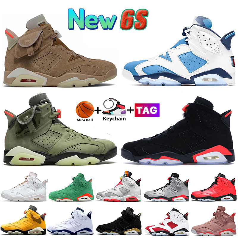 Top men women 6s Basketball Shoes University Blue Carmine Bordeaux Electric Green Hare Midnight Navy UNC Infrared White Barely Rose Sport Trainers Sneakers
