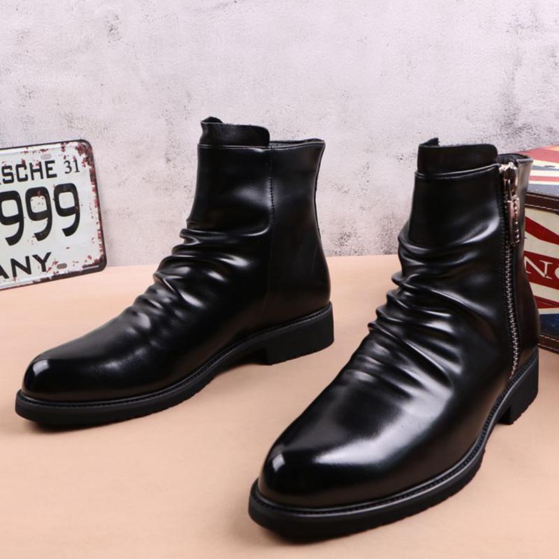 Boots Korean Style Mens Casual Cowboy Black Natural Leather Shoes Spring Autumn Boot Ankle Botas Masculinas Zapatos De Hombre
Boots Korean Style Mens Casual Cowboy Black Natural Leather Shoes Spring Autumn Boot Ankle Botas Masculinas Zapatos De Hombre
