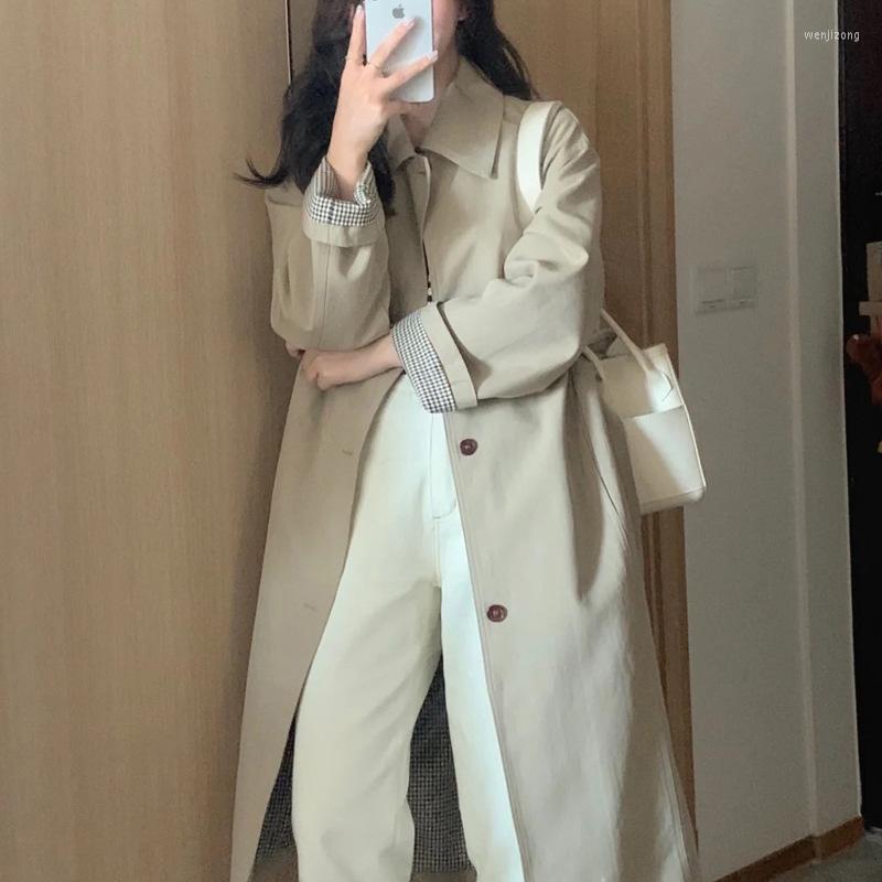 Women' Trench Coats Windbreaker Jacket Women 2022 Item Spring And Autumn Khaki Small Korean Style Mid-length Black
Women' Trench Coats Windbreaker Jacket Women 2022 Item Spring And Autumn Khaki Small Korean Style Mid-length Black