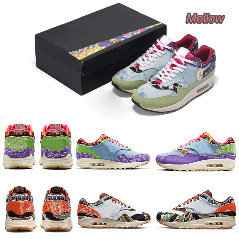 1 87 Mens Running Shoes Sneaker Concepts x Far Out Mellow Heavy Oil Green Multi Color Sail Wild Violet 1s Men Women Outdoor Trainer Designer Sports Sneakers Shoe 36-47, Please leave a message
1 87 Mens Running Shoes Sneaker Concepts x Far Out Mellow Heavy Oil Green Multi Color Sail Wild Violet 1s Men Women Outdoor Trainer Designer Sports Sneakers Shoe 36-47, Please leave a message