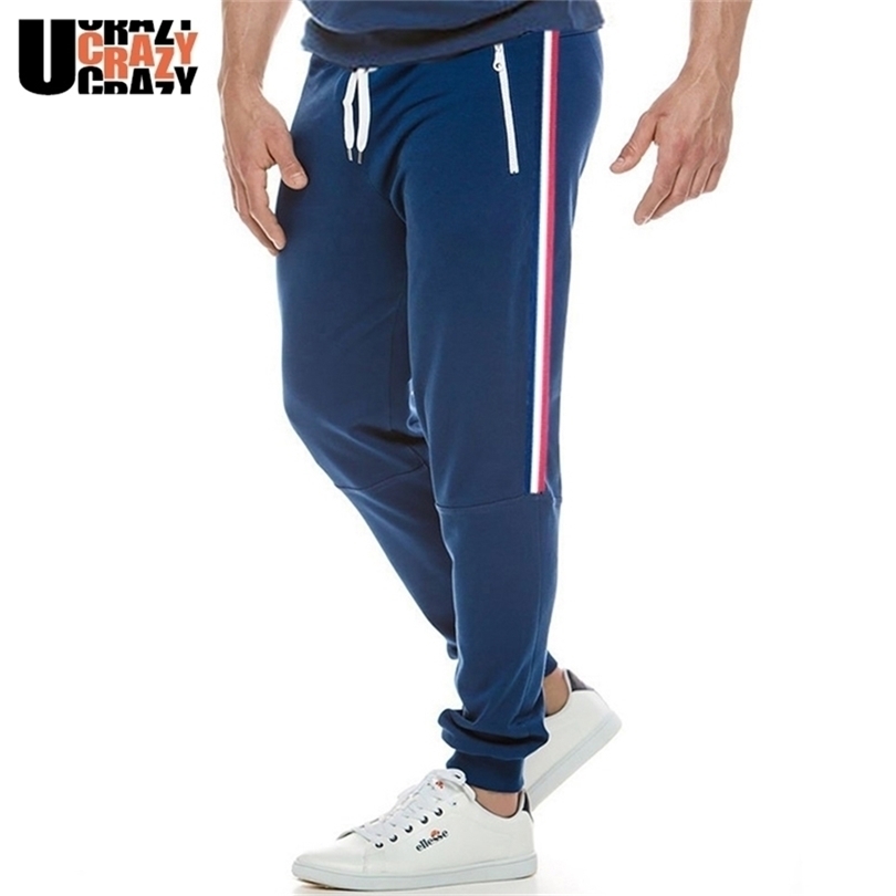Ucarzy Men Autumn Casual Cotton Fitness Joggers Pants Tracksuit Bottoms Trousers Men Skinny Sweatpants Jogger Track Pants Men 201118
