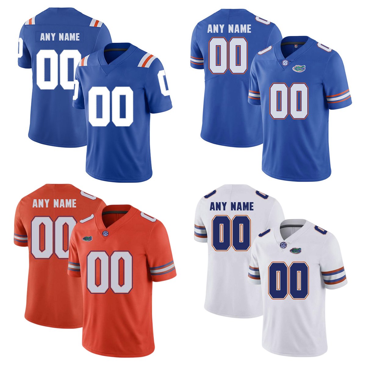 Custom College Florida Gators Football Jerseys Jeff Driskel Kyle Trask Tim Tebow E.Smith Aaron Hernandez Kyle Pitts Kadarius Toney Josh Hammond Jefferson Franks
