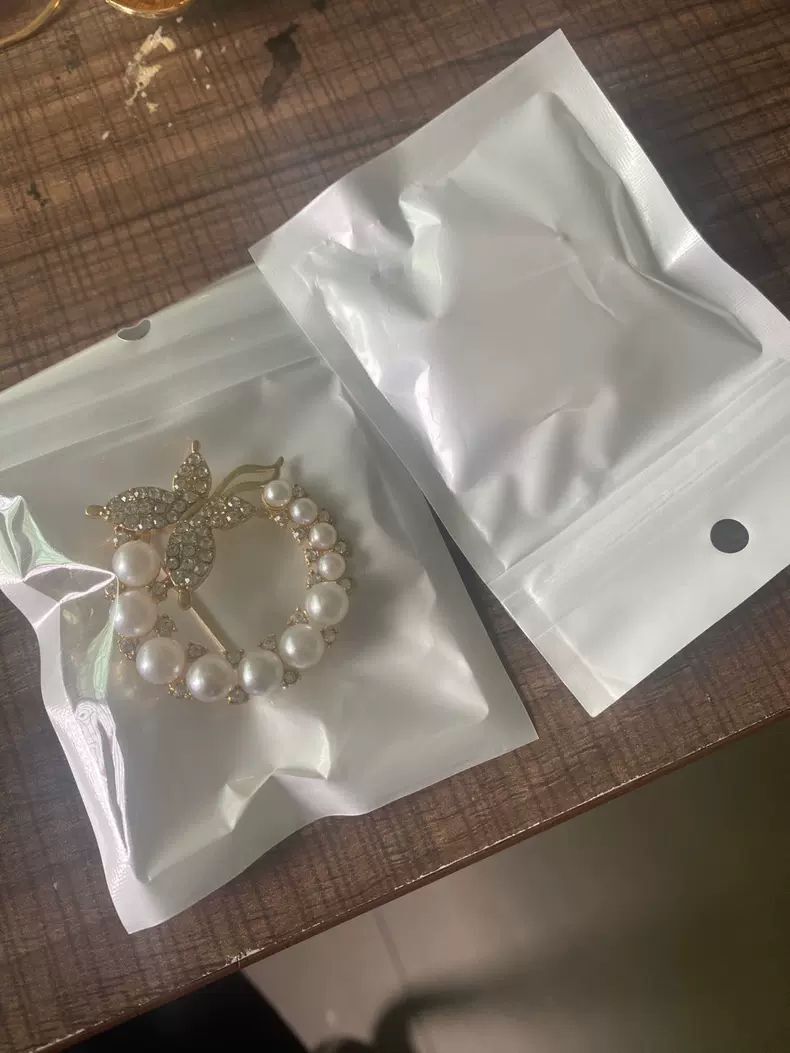 Gold Silver Diamond Pearl Butterfly Brooches For Women Literary Fan Temperament Wedding Dress Broch Pin Bride Engagement Pins Clothing Accessories