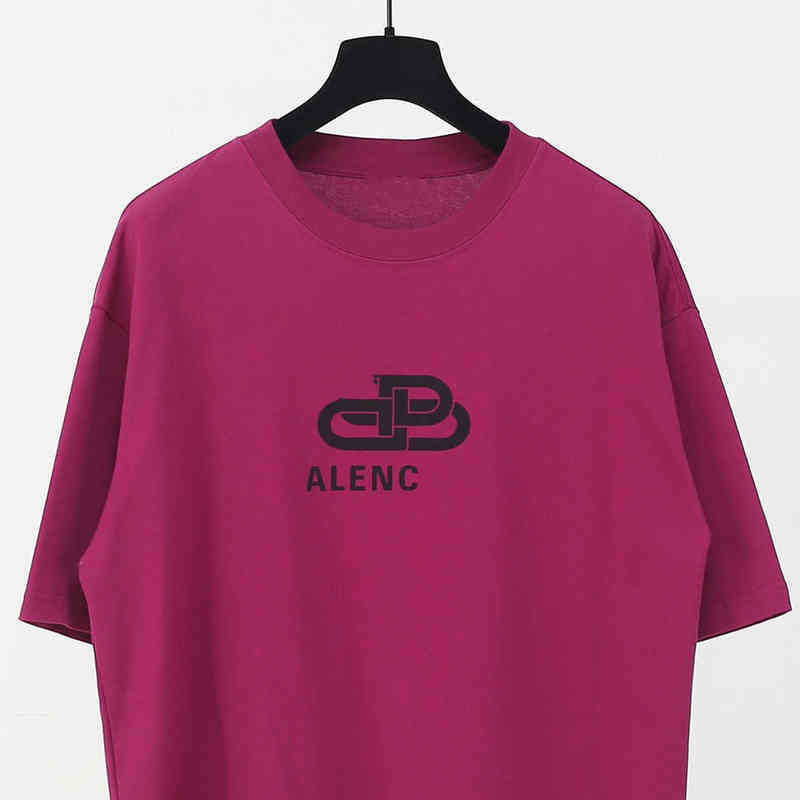 Family B lock T-shirt rose red purple classic Paris portrait hole loose short sleeve fashion, Rose violet
Family B lock T-shirt rose red purple classic Paris portrait hole loose short sleeve fashion, Rose violet