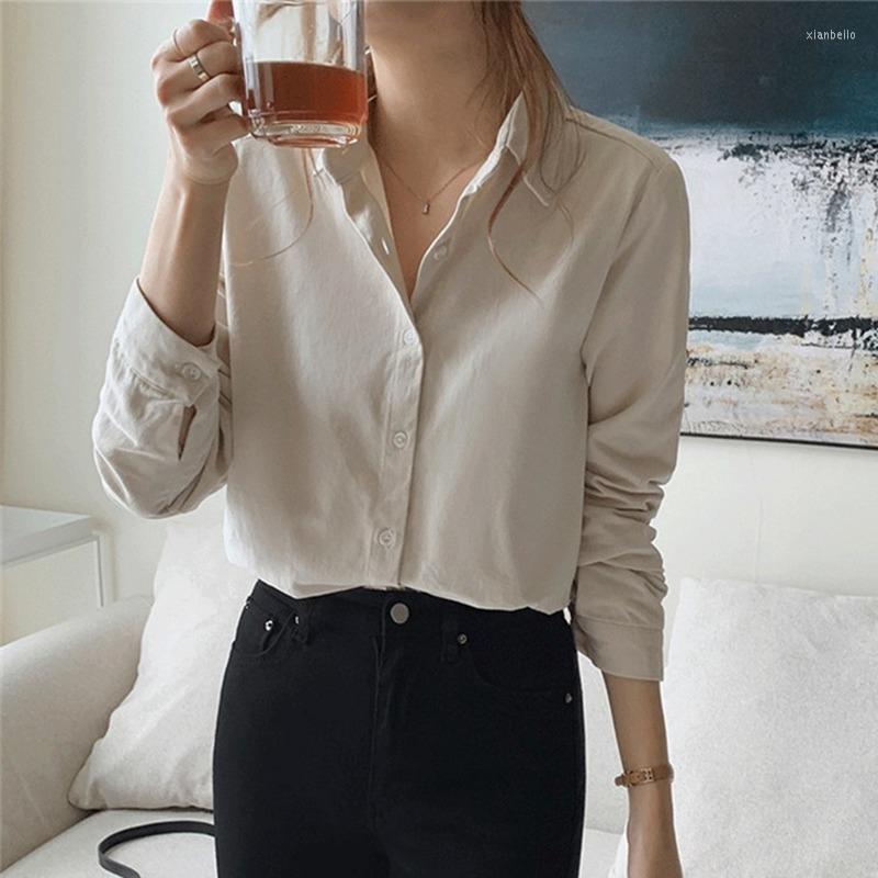 Women' Blouses & Shirts 2022 Women Autumn Winter Blouse Casual Oversize Elegant Solid Fashionable Office Lady Wild Tops Camisas Para Mujer, Beige
Women' Blouses & Shirts 2022 Women Autumn Winter Blouse Casual Oversize Elegant Solid Fashionable Office Lady Wild Tops Camisas Para Mujer, Beige