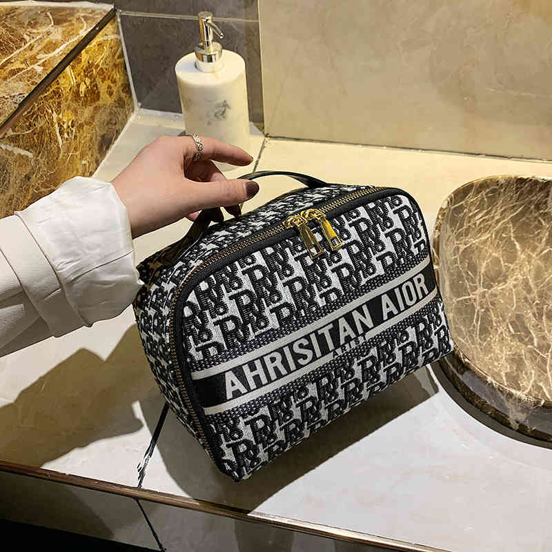 Large-Capacity Letter Cosmetic high-Quality Simple Fashion for Cosmetics Storage Bag