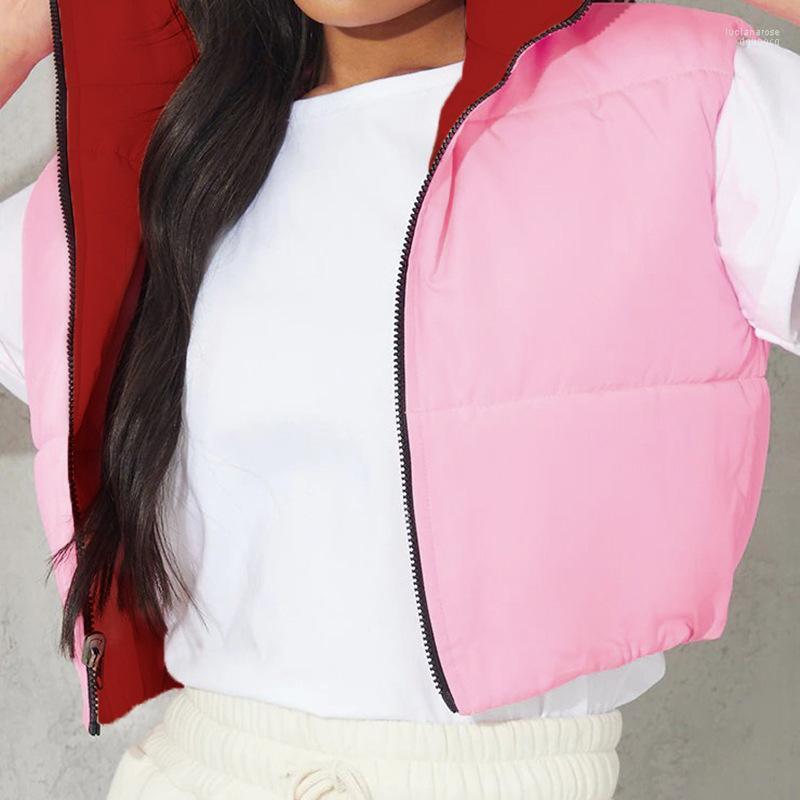 Women' Vests Double-Sided Down Jacket Zipper Up Vest Winter Fashion Sleeveless Coat Casual Short Streetwear Cardigans Luci22, Black apricot
Women' Vests Double-Sided Down Jacket Zipper Up Vest Winter Fashion Sleeveless Coat Casual Short Streetwear Cardigans Luci22, Black apricot