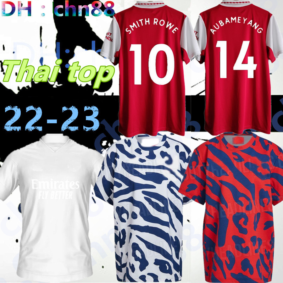 22 23 SMITH ROWE PEPE SAKA soccer jerseys Fans version ØDEGAARD THOMAS MARTINELLI TIERNEY 2022 2023 no more red football shirt Men Kids kit sets