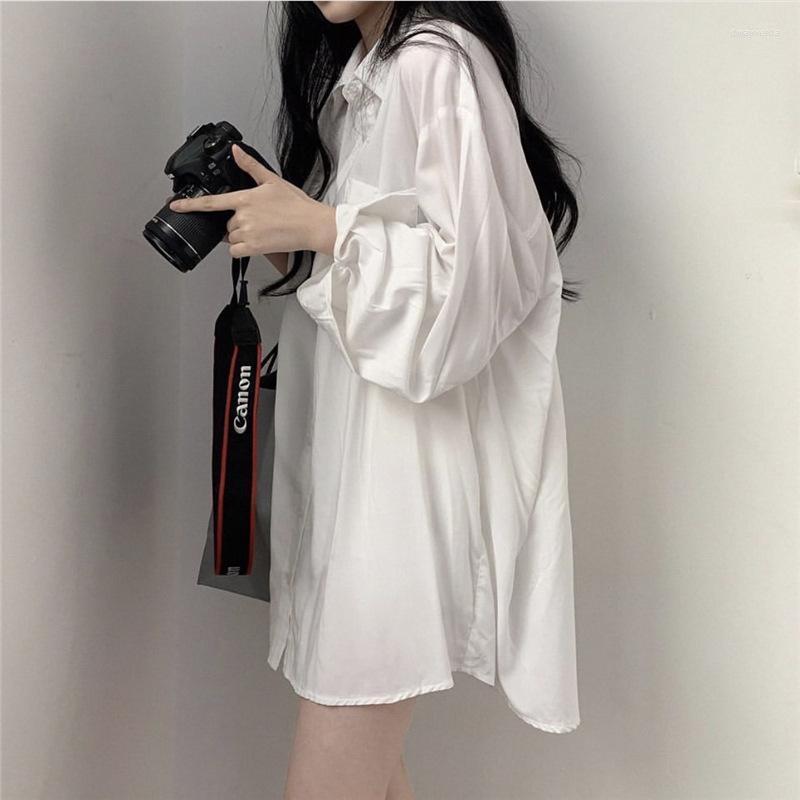 Women's Blouses & Shirts Female Tops Loose BF Korean Style Blusas Pockets Spring Summer Women White Plain Oversized BlousesWomen's Dway22
Women's Blouses & Shirts Female Tops Loose BF Korean Style Blusas Pockets Spring Summer Women White Plain Oversized BlousesWomen's Dway22