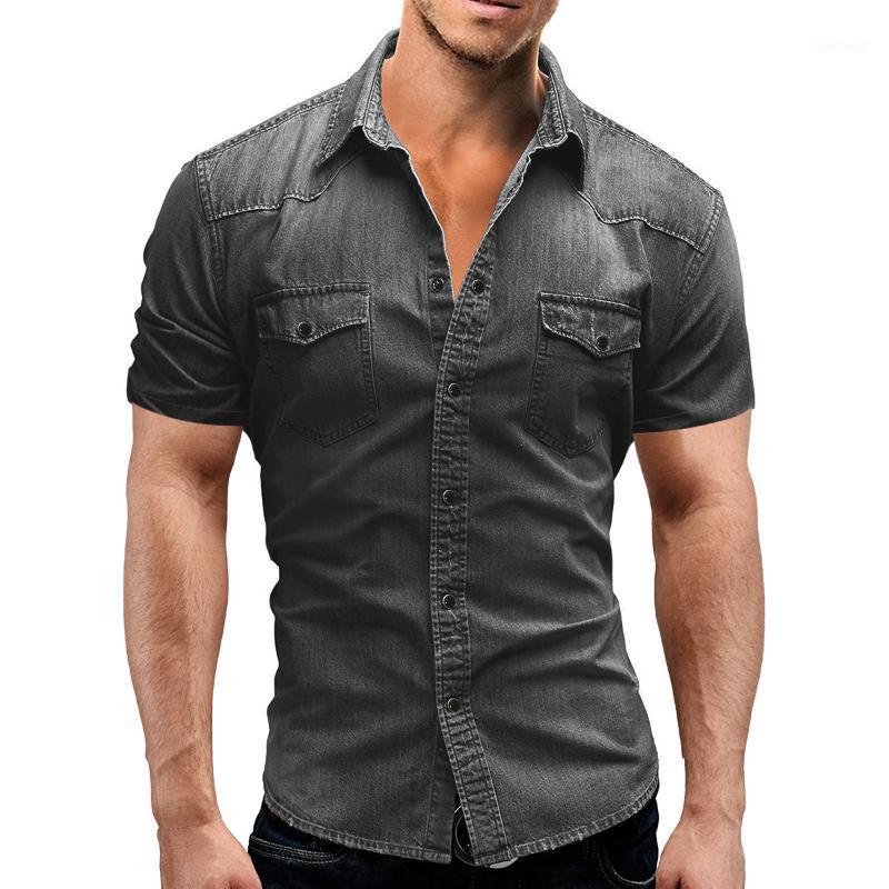 Men's Casual Shirts 2022 Summer Men Denim Mens Short Sleeve Cotton Man Loose Slight Elastic Jeans Male Cowboy Clothing - XXXL, Dark grey
Men's Casual Shirts 2022 Summer Men Denim Mens Short Sleeve Cotton Man Loose Slight Elastic Jeans Male Cowboy Clothing - XXXL, Dark grey