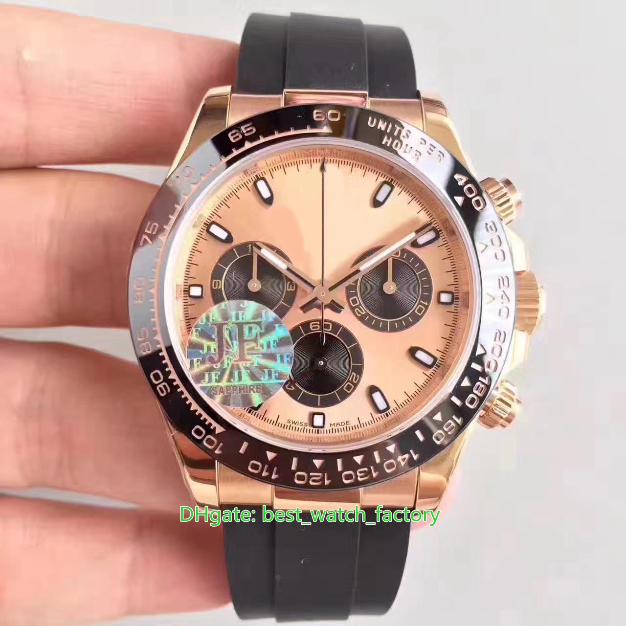 4 Style Top Quality Watches 40mm Cosmograph 116515 Chronograph Workin 18k Rose Gold Ceramic CAL.4130 Movement Mechanical Automatic Mens Watch Men's Wristwatches