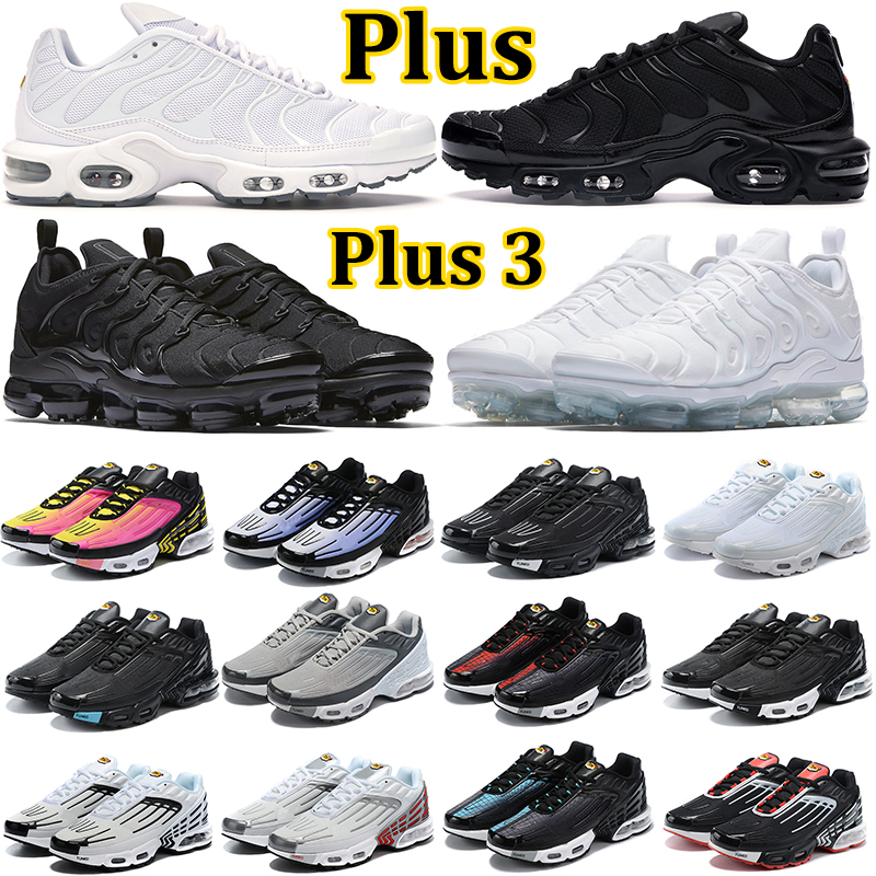 

Tn Plus 3 Tuned Running Shoes Men Women Triple Black White Red Spider Obsidian Laser Blue Blood Orange Crater Hyper Violet Grey Mens Trainers Outdoor Sports Sneakers, 11