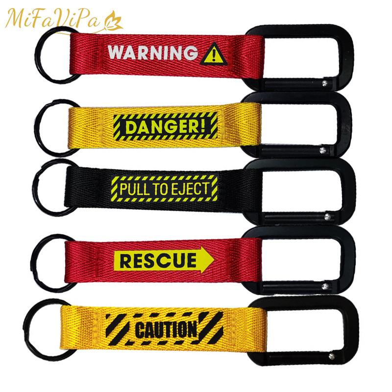 Keychains 1 PC Carabiner Keyring Danger Warning Keychain Fashion Trinket Pull To Eject Present Pilot Llavero Aviation Gift Sleutelhanger
Keychains 1 PC Carabiner Keyring Danger Warning Keychain Fashion Trinket Pull To Eject Present Pilot Llavero Aviation Gift Sleutelhanger