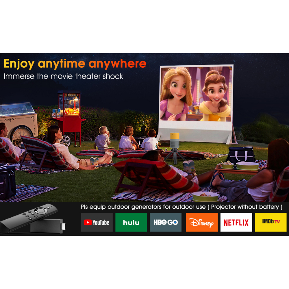 YT400 Mini 1080P Supported Projector 360P Portable LCD Video Movie Multimedia Home Theater Cinema HD Player LED Pico Beamer