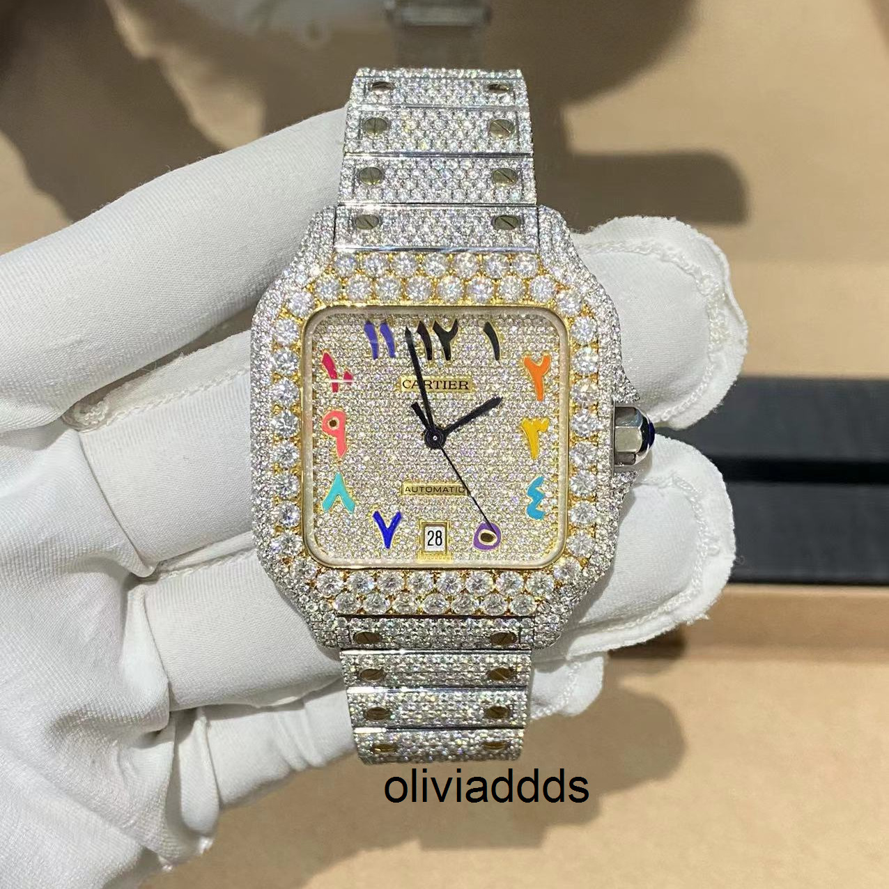 Icedout watch hiphop rapper 2022 Natural Moissanit watch movemen full ice starry KK watch 1YZ7, Moissanite black
Icedout watch hiphop rapper 2022 Natural Moissanit watch movemen full ice starry KK watch 1YZ7, Moissanite black