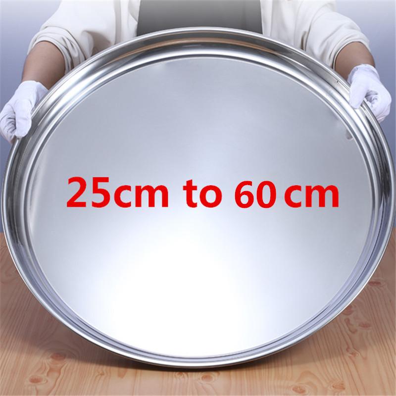 Dishes & Plates Thick Stainless Steel Plate Round Large Disc Flat Bottom Shallow Tray Extra Fish Head Fruite Restaurant El, 24.7cm
Dishes & Plates Thick Stainless Steel Plate Round Large Disc Flat Bottom Shallow Tray Extra Fish Head Fruite Restaurant El, 24.7cm