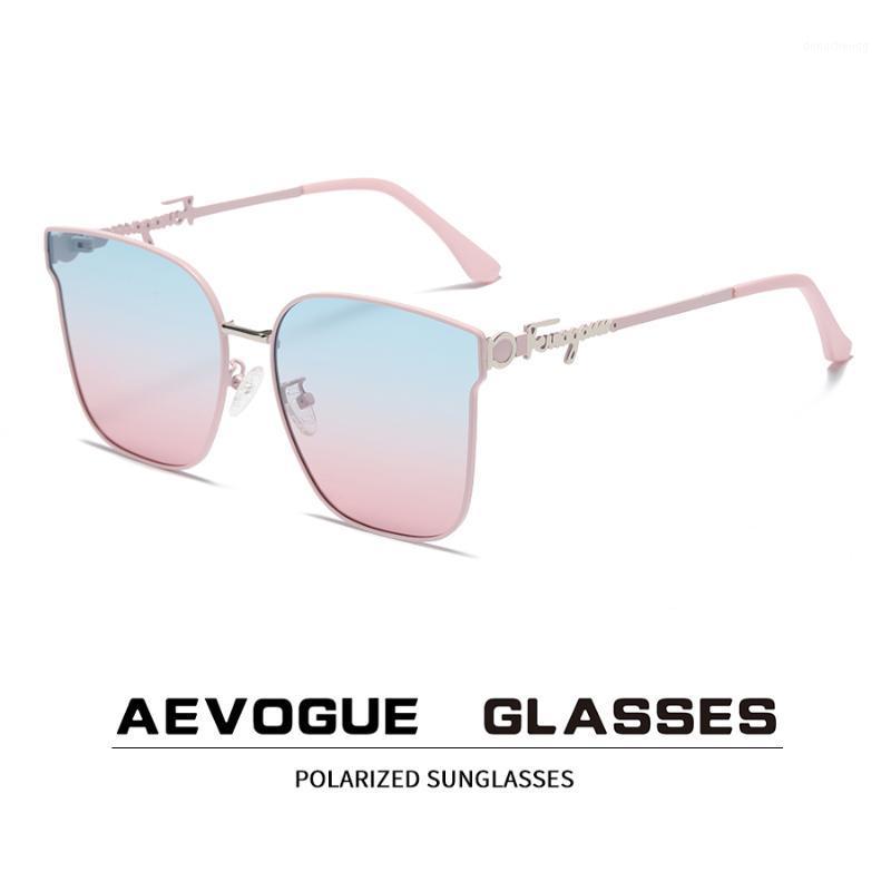 Sunglasses AEVOGUE Men Polarized Eyewear Fashion Accessories Women Outdoor Square UV400 Unisex AE1183