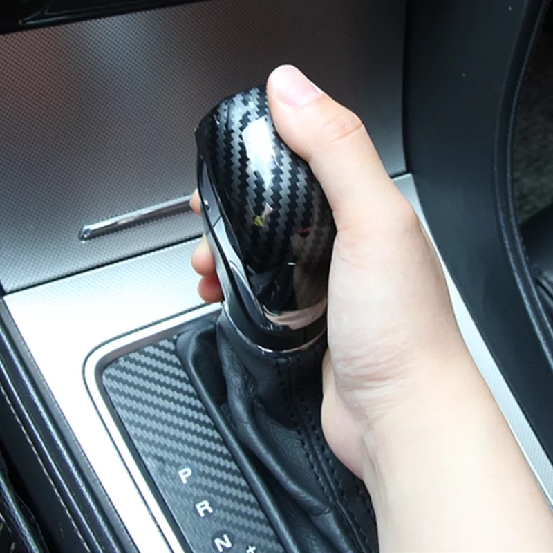 Modified Carbon Fiber Car Automatic Gear Cover For MG MG6 MG ZS Gear Handle Cover Styling Auto Interior Decoration Accessories