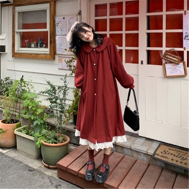 Women's Trench Coats Patchwork Kawaii Japanese-style Windbreaker For Teen Grils Vintage Solid Lapel Lace Mid-length Jackets Female Fashion X, Red
Women's Trench Coats Patchwork Kawaii Japanese-style Windbreaker For Teen Grils Vintage Solid Lapel Lace Mid-length Jackets Female Fashion X, Red