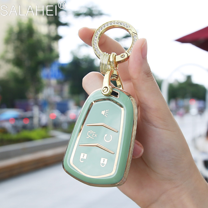 Soft TPU Colorful Car Remote Key Cases Cover Holder Shell For Cadillac ATS XTS XT5 XT4 CT6 XT6 Keychain Interior Accessories, A-white
Soft TPU Colorful Car Remote Key Cases Cover Holder Shell For Cadillac ATS XTS XT5 XT4 CT6 XT6 Keychain Interior Accessories, A-white