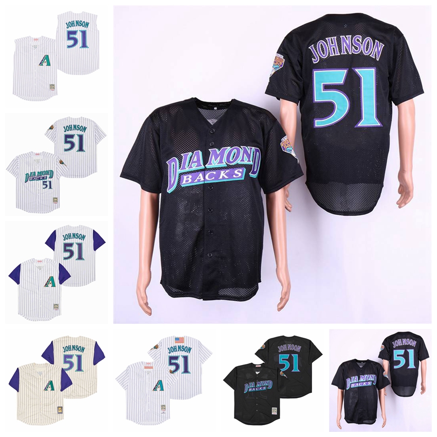Retro 2001 Vintage Baseball 51 Randy Johnson Jersey Throwback Cool Base Team Color Black White Beige Pinstripe Breathable All Stitched For Sport Fans Top Quality, 2001 retro
Retro 2001 Vintage Baseball 51 Randy Johnson Jersey Throwback Cool Base Team Color Black White Beige Pinstripe Breathable All Stitched For Sport Fans Top Quality, 2001 retro