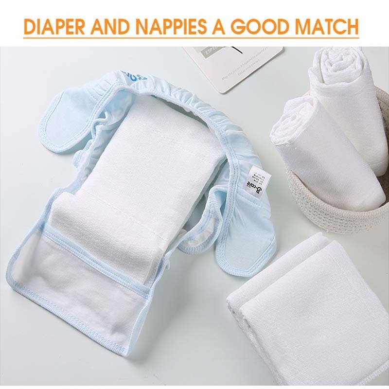 5PCS Baby Reusable Diapers Panties Cloth Diaper Children Kid Training Pants Adjustable Washable Breathable Ecological Stuff 220512