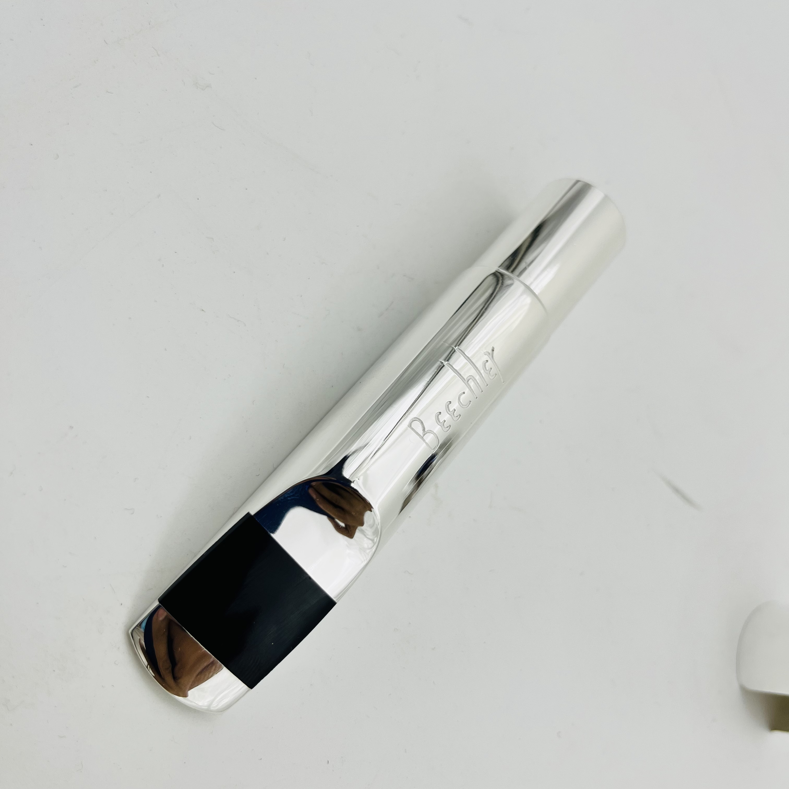 High Quality Beechler Saxophone Mouthpiece Alto Soprano Tenor Size 5 6 7 8 9 Sliver Plated Sax Accessories Real Pictures
